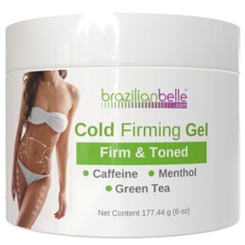 Brazilian Belle Cold Firming Gel - Skin Tightening & Anti Cellulite Gel with Caffeine - Advanced Skin Firming & Body Firming Cream for Loose & Sagging Skin