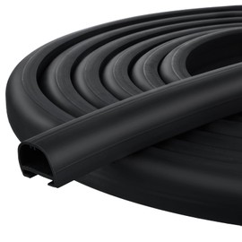 Tallew D-Shape Seal RV Slide Out System Long Black Rubber Thickened EPDM Seal RV Parts and Accessories for RV Travel Trailer Automotive Tops Door Side Slide Out System Seal, 35 Feet (1 x 15/16 inch)