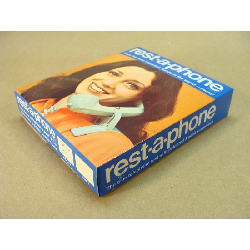 NEW vintage REST-A-PHONE landline telephone phone handset shoulder rest support