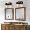 2-Light Farmhouse Vanity Lights for Bathroom, Rustic Bathroom Light Fixtures