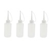dophee 4Pcs 120ML Sewing Machine Oil Bottle Plastic Oiler Long