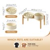 Havniva Ceramic Raised Slow Feeder Dog Bowl Set, Elevated 8.2inch