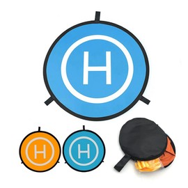 Drone Landing Pad 75cm/29.5'' Portable Foldable Waterproof Universal Landing Mat for RC Drones Helicopter PVB Mini Drones Accessories Fast-fold Double Sided Quadcopter Landing Pads