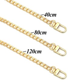 Gativs Metal Carry Strap Pack of 3 Chain Shoulder Strap Handbag Chains Gold Metal Shoulder Strap Chain Shoulder Chain Bag Chain Shoulder Bag Chain Shoulder Bag Chain Handbag Chain Bag Chain 120/80/40