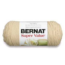 Bernat Super Value Yarn, 5 oz, Oatmeal, 1 Ball