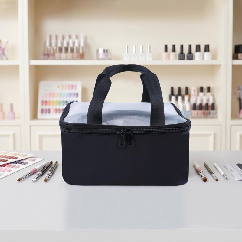 YAHOURWAT Nail Polish Organizer Case Holds 30 Bottles(15ml-0.5 fl.oz)