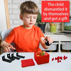 PICKONA 8CM Really Annoying Gift Box Twist Storage, 3D Printed Annoying Present Box With Screws, Novelty Gift Wrap for Christmas Valentine's Day Easter Birthday