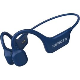 SANOTO Bone Conduction Headphones Bluetooth Wireless,5.3 Bluetooth Earphones with Mic,IPX7 Waterproof Headphones,8Hrs Playtime Sports Headphones for Running,Workout,Cycling,Driving,Gym