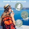 KREMORV Travel Pump Bottle 2pcs Cosmetic Pump Container Refillable Clear