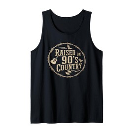 Raised on 90s Country Shirt Womens Music Cowgirl Cowboy Tank Top