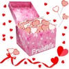 Fruidles Valentine's Red and White Swirl Heart Lollipop Candy Sucker