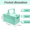Foldable Small Plastic Baskets with Lids and Handles for Organizing,Collapsible