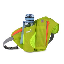 FANDARE Bum Bag for Water Bottle Belt Bag Chest Bag Unisex Sports Hydration Belt Sling Bag for Jogging Cycling Travel Running Hydration Belt Waist Bag Women Men Waterproof Nylon, Green