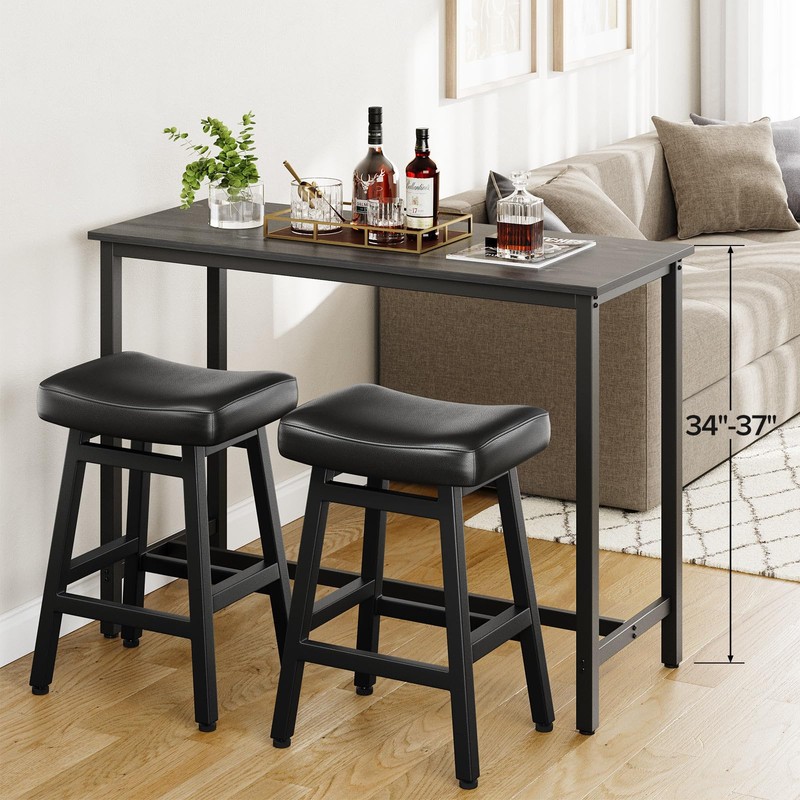 Raynesys Counter Height Bar Stools Set of 2, 24 Inch