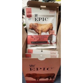 Epic (8) EPIC SWEET & SPICY SRIRACHA BEEF BITES 2.5OZ BAG 20OZ TOTAL CASE JERKY POUCH