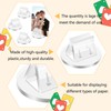 BLMHTWO 50 Pcs Card Stands Acrylic Card Stands Table Sign