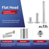 M6 x 15 mm, 10 tornillos hexagonales de cabeza plana,