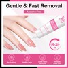 QIEK No-Lamp Nail Glue & Remover Set for Press Ons,