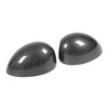 2 Pcs Door Side Rearview Mirror Cover Cap Carbon Fiber