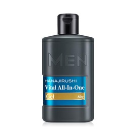 HANAJIRUSHI Men's Vital All-in-One Lotion | Hydrating, Holding Oil-Based Lotion Type Beauty Essence | After Shave | Beauty Essence | Dry Skin, Sensitive Skin, Travel Size (2.8 fl oz)