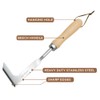 NEISRAI Crack Weeder Garden Crevice Weeding Tool Wood Handle Driveway