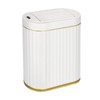 ELPHECO Bathroom Trash Can with Lid Butterfly, Motion Sensor Trash