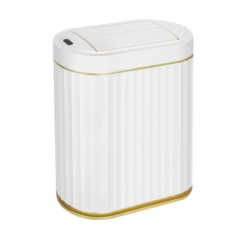 ELPHECO Bathroom Trash Can with Lid Butterfly, Motion Sensor Trash