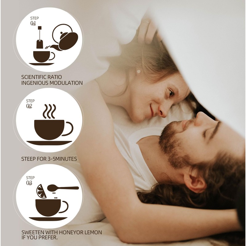 Jiaoming Black Maca Root Herbal Tea for Men & Women,