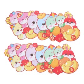 SEWACC 30pcs Snake Year Red Envelopes Heavy Duty Lucky Money Hong Bao Capacity Packets for Family Lunar Year Celebration Party Favours