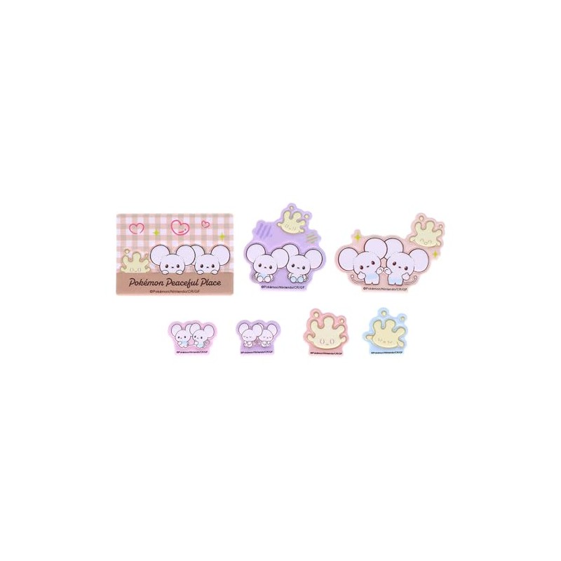 Sun-Star Stationery S8814228 Pokémon, Goods, Sticker, Mahommill & Wolf Mouse