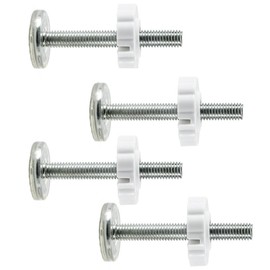 Pressure Mount Baby Gate Threaded Pivot Rod, 4-Pieces Pivot Screw Mounting Bolt Kit for Stair Gate Dog Gate (M10)
