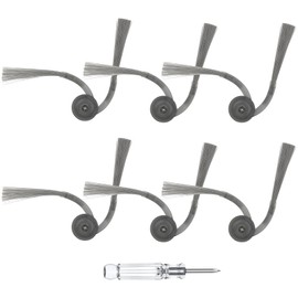 Soniicmomo Side Brushes Replacement for Roborock Qrevo Curv, Qrevo Edge, Qrevo Curv S5X, Qrevo Edge S5A, Saros 10R, Saros 10 Robot Vacuum Cleaner, 6-Pack Qrevo Curv Edge-Sweeping Brushes
