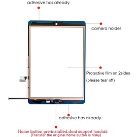 Hedywei Hedywei Ersatz-Touchscreen f1r iPad 9 Display A2602 A2603 A2604 A2605 10,2 Zoll 2021 Touchscreen Digitizer mit Werkzeugset (wei?)