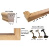 G&T Wood Products Solid Red Oak Handrail Kit with Wall