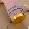 QILVYTH Bead Ankle Bracelets for Women Waterproof Adjustable Boho Shell