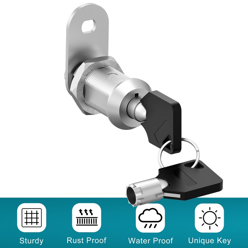Cabinet Locks with Keys,1-1/8inch Cabinet Cam Lock Keyed Alike,Secure Drawer
