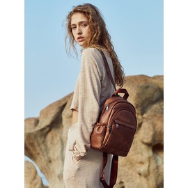 CLUCI Sling Bags for Women,Small Backpack for Women, Leather Sling Backpack Convertible Crossbody Bags for Women Travel