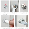Uenhoy 4 Pack Tubular Cam Lock 1 Inch Cabinet Cam
