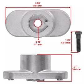 Caltric 753-06315 748-0376E Lawn Mower Blade Adapter Kit For MTD 11A-020B000 11A-020B006