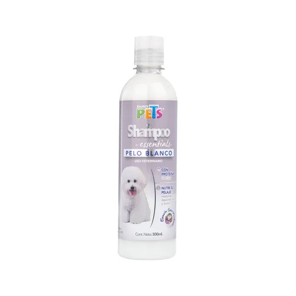 Shampoo Para Perro Essentials Pelo Blanco 500 Ml Mascotas Fragancia