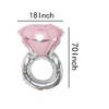 2Pcs Big Diamond Ring Foil Balloons Inflatable Wedding Large Engagement