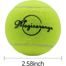 Magicorange Tennis Balls, 120 Pack Advanced Training Tennis Balls Practice Balls, Pet Dog Playing Balls, Come with Mesh Bag for Easy Transport, Good for Beginner Training Ball (Colorful)