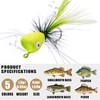 Fly Fishing Popper Lures Kit,Bass Popper Flies Dry Fly Fishing