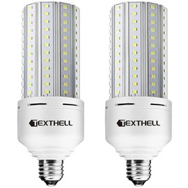 TEXTHELL 60w led Light Bulb 500w Equivalent 7500lm 2pack，5000k Daylight E26 Base，Bright White Bulbs for Warehouse Workshop Garage Stadium Outdoor Indoor high Ceiling