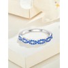 JIWOY Twisted Stackable Ring 925 Sterling Silver Infinity Ring Round