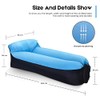 Inflatable Lounger, Lazy Air Sofa with Headrest Waterproof Couch Bed