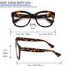 PRTCSLWD Gafas de lectura de gran tamaño para mujer, paquete