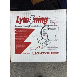 Lightolier Lytening 1004ICR Recessed Downlight Lytecaster Frame-in-Kit Lightning