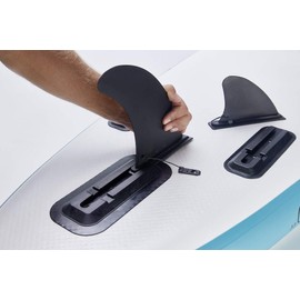 Premium SUP Fin Set for Stand Up Paddle Boards - 1x Centre Fin + 2x Side Fin - Especially High Quality - for Slide-In Systems - Naish, JP, Starboard, Fanatic, Glory Boards