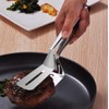 Heavy Duty Steak Weight/Bacon Press with Wooden Handle, Cast Iron